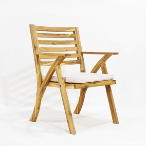 Trending Modern 3-Piece Wooden Garden Set with 2 Chairs and <b>Table</b> for Outdoor Use <b>Pine</b> Wood Furniture Weather Resistant Design - Product Image 5