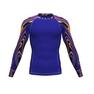 2026 Services OEM Rashguard uni pour homme, meilleure vente, personnalisé avec impression par transfert thermique, respirant, séchage rapide, manches longues, compression - Product Image 6