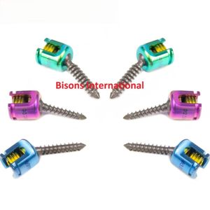 Système de vis pédiculaires vétérinaires en gros BISONS |   Kit d'implants orthopédiques pour la colonne vertébrale animale - Product Image 1