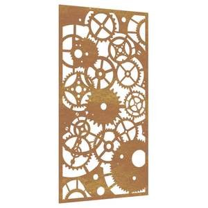 Decoración de Pared de Jardín de Acero Corten de Tamaño Mediano, Arte Metálico Rústico en Tono Marrón - Product Image 2