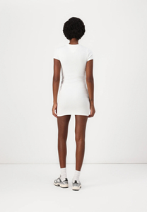 Vestido ajustado de manga corta acanalado más vendido, proveedor de vestidos de punto elástico acanalado, OEM ODM - Product Image 6