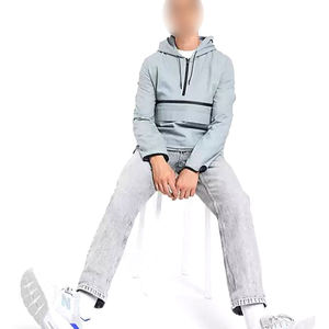 Chaquetas cortavientos de lona ecológica de alta calidad con cuello alto para hombres adultos - Chaqueta cortavientos al mejor precio para adultos - Product Image 5