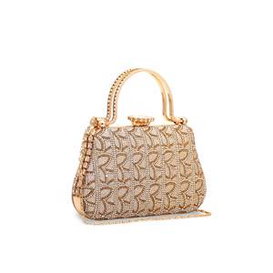 Bolso de mano dorado para mujer P15184 - Product Image 2