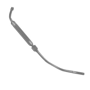 Tubo de Succión Cooley Reutilizable de Acero Inoxidable, Instrumento Quirúrgico para Unidad Quirúrgica ORL con Orificios Laterales - Product Image 2