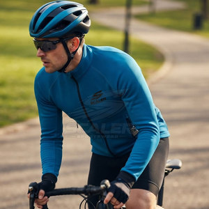 Customized Factory Made <b>Cycling</b> <b>Jacket</b> with Long Sleeve Construction Zip Closure Quick Dry Storage Pockets for <b>Men's</b> Road Events - Product Image 3
