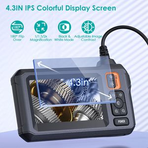 1080P Industrial Endoscope <b>Camera</b> with 4.3-Inch Colorful <b>IPS</b> Screen 8mm IPX7 Waterproof Digital Snake <b>Camera</b> - Product Image 3