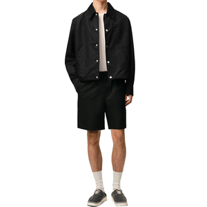Chaqueta Técnica de Nylon para Hombre, con Botones a Presión, Repelente al Agua, Ligera, Informal, Estilo Coach, Fabricante OEM de Marca Privada - Product Image 6