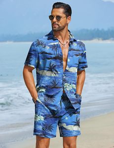 Stylish <b>Men</b>’s Beach Short and <b>Shirt</b> Set Custom Design Lightweight <b>Summer</b> Vacation Two Piece Casual Beachwear Clothing - Product Image 4
