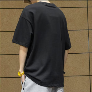 Camiseta Personalizada de Moda, 100% Algodón, Corte Holgado, Color Sólido, Diseño Gráfico, Suave y Cómoda, para Hombre, 2026 - Product Image 6