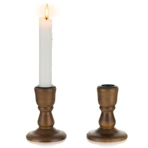 Portavelas Doble de Madera Sheesham al por Mayor - Madera de Palisandro India Hecha a Mano - Product Image 2