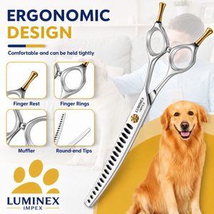 Tijeras Profesionales de Acero Inoxidable para Peluquería Canina, Duraderas, para Diestros, con Corte Suave y Fácil - Product Image 5