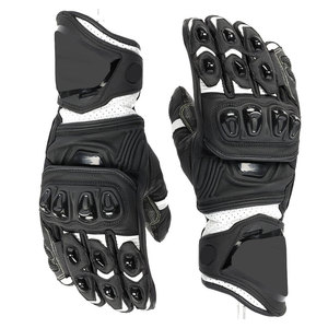 Gants de moto haut de gamme pour hommes, gants de course à doigts entiers avec protection rigide des articulations et paume antidérapante - Product Image 1