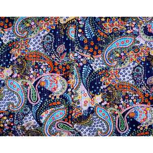 Colcha Kantha de Algodón Orgánico, Cubrecama Reversible Cómodo, Cubrecama Tradicional de Lujo de la India, para Hotel, Doble - Product Image 1