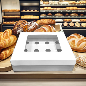 Atractiva caja blanca para cupcakes adecuada para exhibir cupcakes en fiestas y eventos - Product Image 1