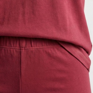 Women's 2Piece Solid Color Short Sleeve T Shirt and Above Knee Shorts <b>Set</b> Crew Neck Loose Fit Casual Wear Spandex Cotton <b>Knitted</b> - Product Image 5