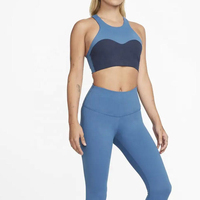 Soutien-gorge de sport léger et respirant pour femme, à maintien élevé, avec logo frontal, design unique, séchage rapide, pour yoga et gym, vente en gros