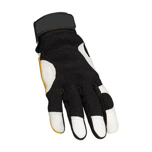 High Performance <b>Synthetic</b> <b>Leather</b> Palm Anti-slip Wear-resistant Safety Mechanic Glove For Construction Industrial Neoprene Cuff - Product Image 2