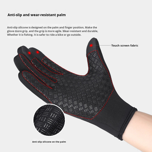 Guantes de cuero para deportes al aire libre para hombre y mujer, guantes de invierno con forro polar, cálidos, para esquiar, resistentes al viento, ignífugos, gruesos - Product Image 4