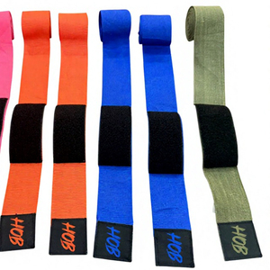 Vendas de Boxeo de Algodón HOB con Cierre de Velcro, Vendaje Elástico para Entrenamiento de MMA - Product Image 3