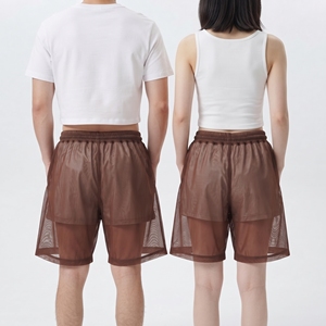 High Quality Sheer Mesh <b>Shorts</b> Unisex 100% Polyester Quick Dry <b>Transparent</b> <b>Shorts</b> <b>Men</b> Women Sexy Sheer See Through <b>Shorts</b> Unisex - Product Image 2