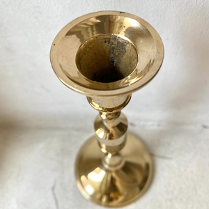 Vintage <b>Brass</b> <b>Candlestick</b> <b>Holder</b> Taper Candle Stand Decorative <b>Brass</b> Candle <b>Holder</b> Classic Tabletop Accessory Antique Style - Product Image 2