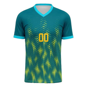 Camiseta de Fútbol Sublimada Personalizada de Alta Calidad, Talla para Hombre, Color Negro, con Logotipo de Diseño Personalizado, Diseño Sublimado, Precio Económico - Product Image 2
