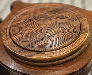 Cesta de Almacenamiento de Madera Rústica al por Mayor, Forma Circular, Decoración del Hogar, Tazón de Madera Natural para Servir Comida y Bocadillos - Product Image 4