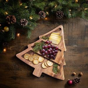 Christmas <b>tree</b> design new wooden crafted tray serving platter trending new design handmade - Product Image 1