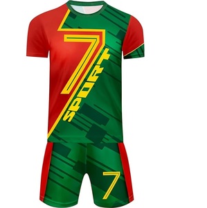 Último Diseño, Conjunto de Uniforme de Fútbol 7V7 Sublimado, Conjunto de Pantalones Cortos Transpirables de Talla Grande - Product Image 6