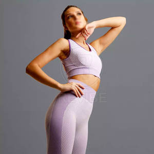 Diseña tu propio conjunto de yoga para mujer, ropa deportiva para gimnasio, conjunto de yoga para mujer de nuevo estilo, conjunto de yoga para mujer en venta en línea - Product Image 2