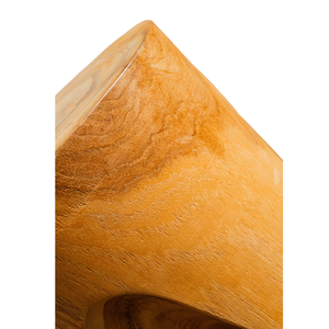 Tabouret trépied artisanal moderne rustique en racine de teck ARTERRA Premium pour villa, hôtel et appartement - Product Image 5