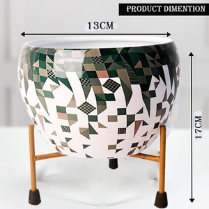 Maceta Metálica para Plantas de Interior y Exterior, Maceta Decorativa de Metal para Hogar, Jardín, Patio, Balcón, Oficina, Venta al por Mayor - Product Image 3