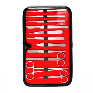 Wholesale Student <b>Suture</b> <b>Kits</b> 11-Piece Stainless Steel Scalpel Holder Tissue Forceps Custom Surgical Instrument OEM - Product Image 2