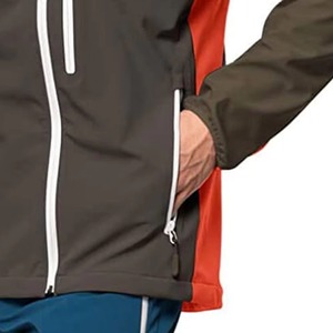 Veste Softshell Homme Coupe-Vent Imperméable Respirante avec Fermeture Éclair Réversible Style Urbain Haut de Gamme Service OEM - Product Image 4