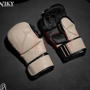 Gants de combat MMA personnalisés, nouvel arrivage, avec logo personnalisé, service OEM ODM, rembourrage intégral noir épaissi - Product Image 6
