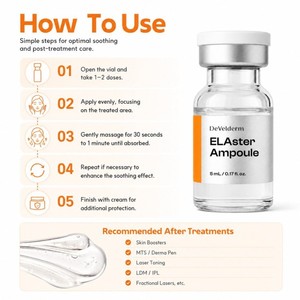 Ampoule de beauté coréenne PDRN 5mL, sérum revitalisant à récupération rapide, soin du visage, sérum apaisant et rajeunissant, réparation - Product Image 1