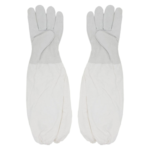 Guantes de Apicultura Personalizados Multicolor, Ventilados, de Manga Larga, de Piel de Oveja y Vacuno, Antideslizantes, Anti-Picaduras, de Algodón - Product Image 2