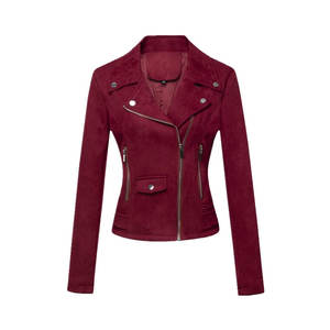 New Fashion <b>Women</b> Winter Sheep Skin Leather Knitted <b>Jacket</b> Wholesale Biker High Quality Eco-Friendly <b>Lightweight</b> Genuine - Product Image 1