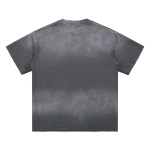 เสื้อยืดโอเวอร์ไซส์ผู้ชาย ผ้าฝ้ายคุณภาพสูง 100% ซันเฟดวอช ทรงหลวม สวมใส่สบาย รักษาสิ่งแวดล้อม ลายเรียบ สไตล์วิทยาลัย - Product Image 5