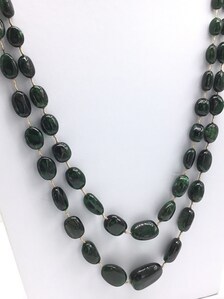 Esmeralda brasileña natural pulida, collar de piedras preciosas naturales para la elaboración de joyería fina. - Product Image 2