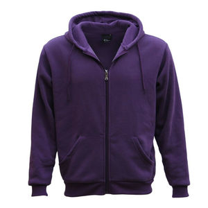 Sweat à capuche épais pour homme, col zippé, coupe ajustée, grandes tailles, décontracté, sportif, en molleton polyester/coton écologique - Product Image 5