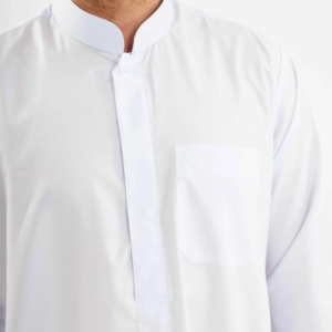 Nylon Breathable V Neck Long Sleeve Ankle Length Casual Dupatta for <b>Men</b> Islamic Clothing Eid Hajj Ramadan - Product Image 3