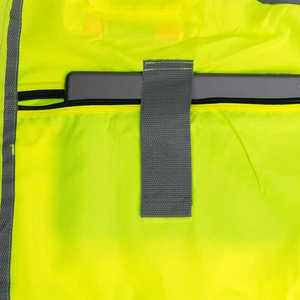 Chaleco de Seguridad Reflectante de Alta Visibilidad Reversible para Hombre, Transpirable, de Poliéster, con Bolsillos, Cierre de Tirantes, Ropa Exterior Informal - Product Image 3