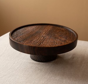 Polish Finished Epoxy Resin <b>Cake</b> Pedestal <b>Stand</b> Metal Leg Chic Dessert Display Serving Tray for Restaurant Hotel Home Decoration - Product Image 5