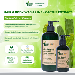 ครีมอาบน้ำและสระผม กลิ่นกระบองเพชร 150 มล. สำหรับใช้เช้าและเย็น ผลิตแบบ OEM จำหน่ายส่ง - Product Image 3