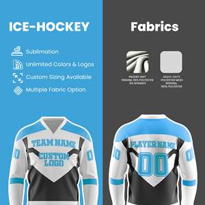 Maillot de hockey sur glace personnalisé par sublimation - Nom d'équipe personnalisé, vêtements de sport confortables, tailles XS-6XL - Product Image 5