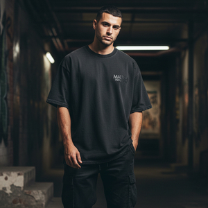 T-shirt surdimensionné personnalisé par le fabricant, imprimé graphique, streetwear pour hommes, coton lourd, vintage, effet délavé à l'acide - Product Image 6