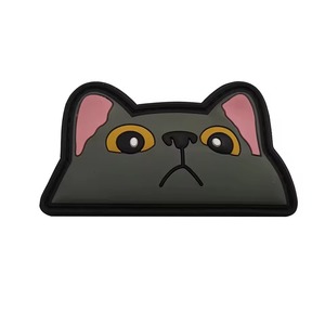 Patch en caoutchouc PVC avec lettres de l'alphabet, motifs floraux 2D et 3D en relief, patchs souples, logo personnalisé, bordure en dentelle, patch pour chapeaux, vêtements, sacs, OEM - Product Image 1