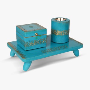 Quemador de incienso de resina con acabado de madera de lujo para la decoración de la sala de oración islámica y la sala de estar - Product Image 4