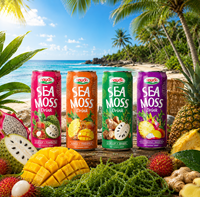 Fabrieksdirecte prijs Dragon Fruit Mango Ananas Zeewier Mix Multivitamine Nawon Drank Kleurrijk Tropisch Sap Groothandel Export
